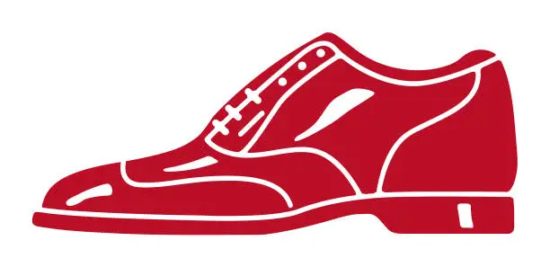 Vector illustration of Men's Shoe