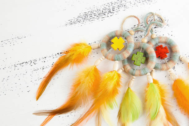 istock Bright dream catchers with crosses 1003589928