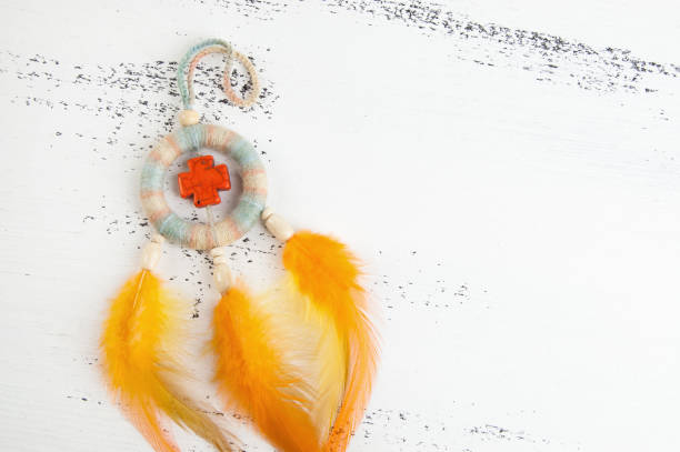 istock Bright dream catcher with an orange cross 1003590000