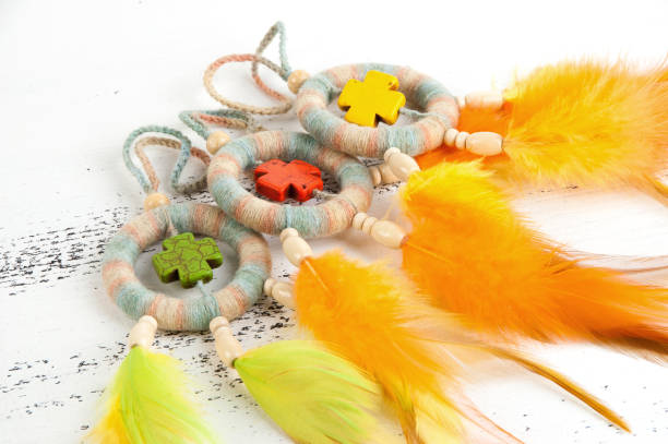 istock Bright dream catchers with crosses 1003592358