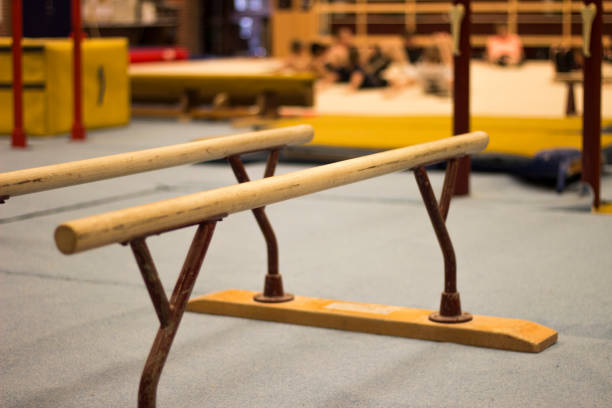 istock Gymnastic equipment in a gymnastic center 1003592380
