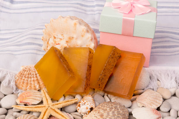 istock Tea tree soap. Herbal soap. Hand made soap. Home made soap. Organic soap. 1003592462