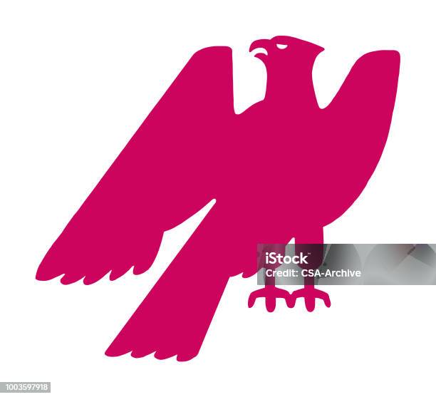 Silhouette Of Eagle Stock Illustration - Download Image Now - Eagle - Bird, In Silhouette, Bald Eagle