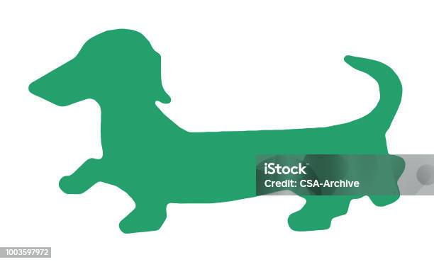 Dachshund Silhouette Stock Illustration - Download Image Now - Dachshund, In Silhouette, Dog