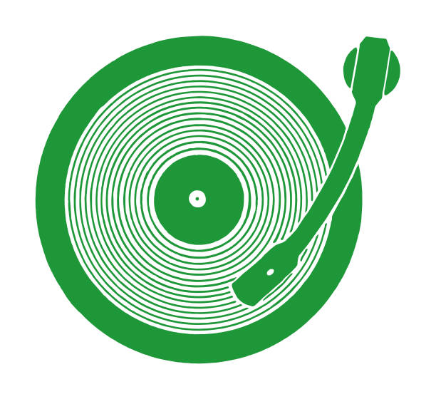 ilustraciones, imágenes clip art, dibujos animados e iconos de stock de registro player - tocadisco