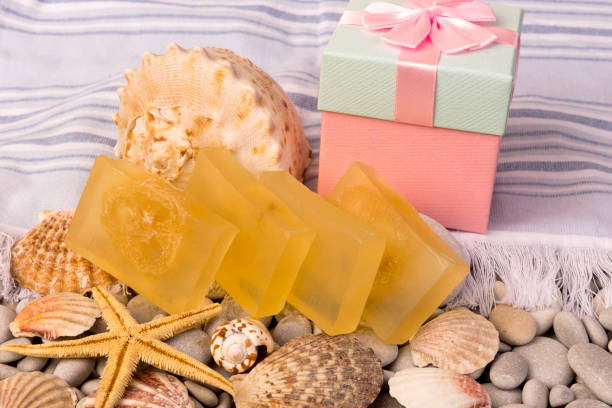 istock Turkish traditional bath soap.  Herbal soap. Hand made soap. Home made soap. Organic soap. 1003615642