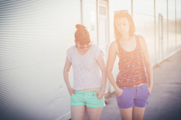 Two female friends spending some intimate times