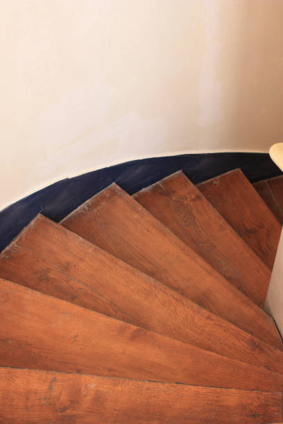 istock Wood spiral staircase 1003622404