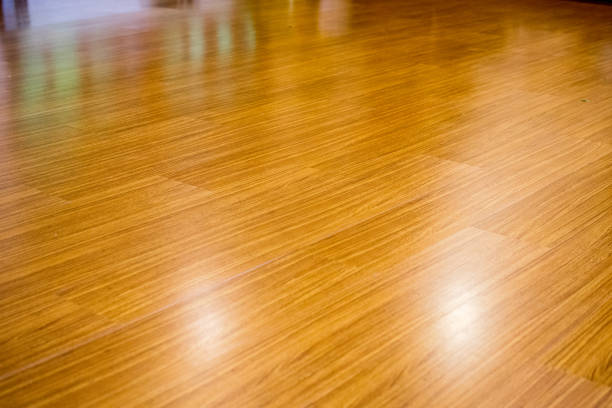 istock The floor is made of parquet. 1003623180