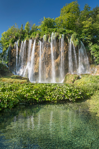 Beautiful Waterfall, Plitvice Lakes National Park, Croatia. Nikon D850. Converted from RAW.