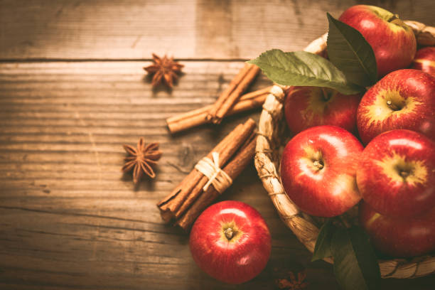istock Fresh red apples in the basket 1003635130