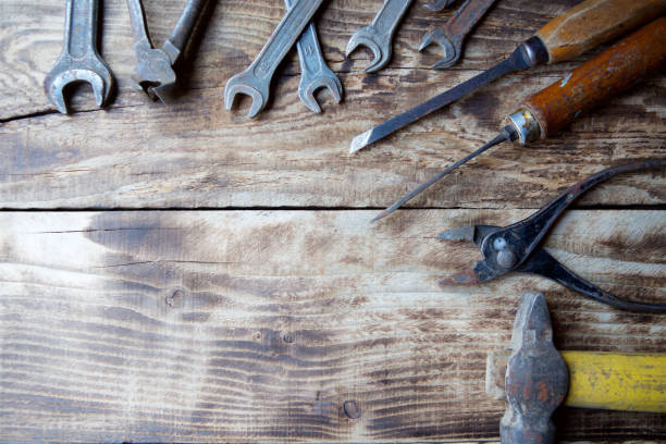 istock A set of working vintage metalwork and repair tools 1003643836