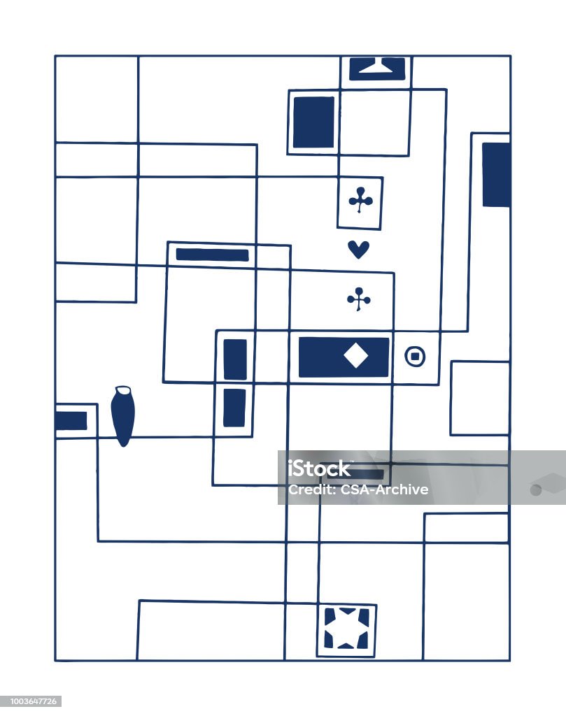 Line Square Pattern Vector Line Square Pattern Stock Illustration - Download Image Now - Pattern ...