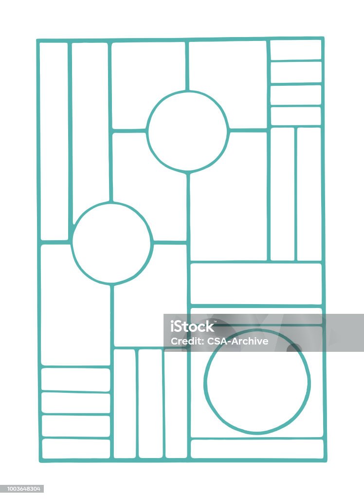 Circle Pattern In Square Circle And Square Pattern Stock Illustration - Download Image Now ...