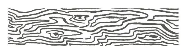 Vector illustration of Wood Log Pattern