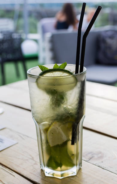 istock Glass of mojito. Lime and mint cocktail 1003648910
