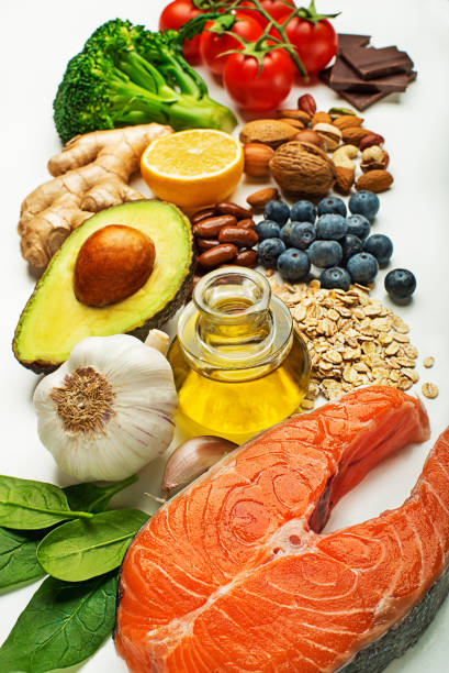 istock healthy food with salmon fish 1003649178