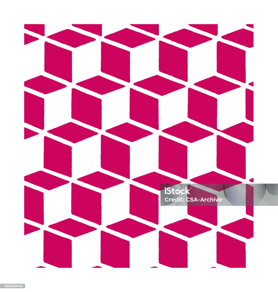 Qube Pattern Cube Pattern Stock Illustration - Download Image Now - Backgrounds ...
