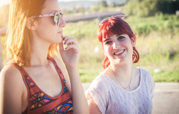istock Girls out on a hot summer day 1003652290