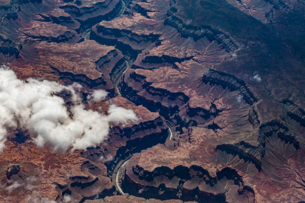 Images of the Grand Canyon taken from a plane