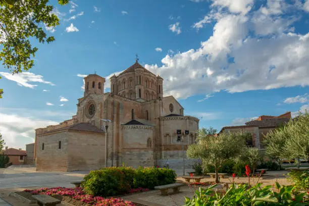 Toro,  Zamora, Spain August 2015:   Colegiata de Santa María la Mayor de Toro is a Romanesque church in the province of Zamora