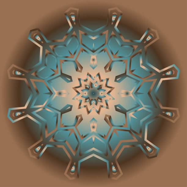 istock Decorative mandala flower ornament. pattern. vector. Tribal Ethnic Arabic, Indian, motif. for fashion design, wallpaper, invitation. 1003676232