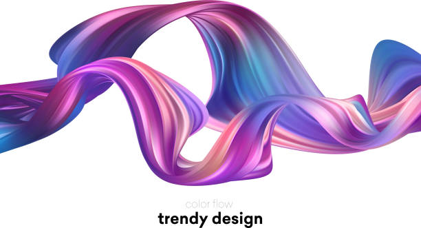 istock Modern colorful flow poster. Wave Liquid shape in white color background. Art design for your project. Vector illustration 1003734754