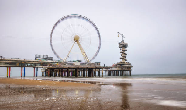 istock Beach view on the Pier in Scheveningen near Hague, Netherlands 1003738998