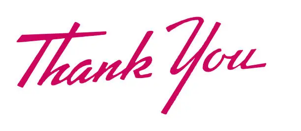 Vector illustration of Thank you