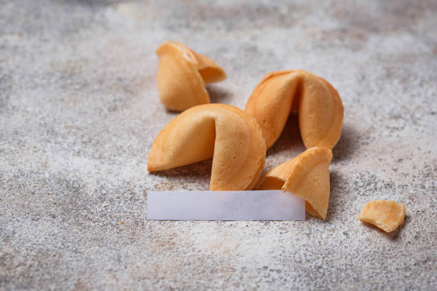 istock Traditional Chinese fortune cookies with prediction 1003750348