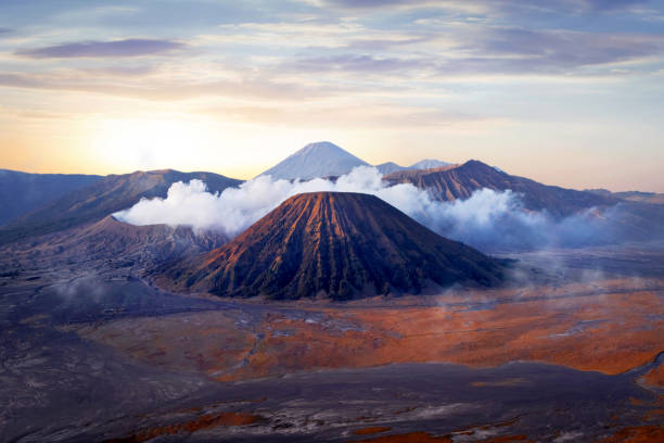 istock Fantastic sunrise on the Bromo volcano. Indonesia. The island of Java. 1003751226