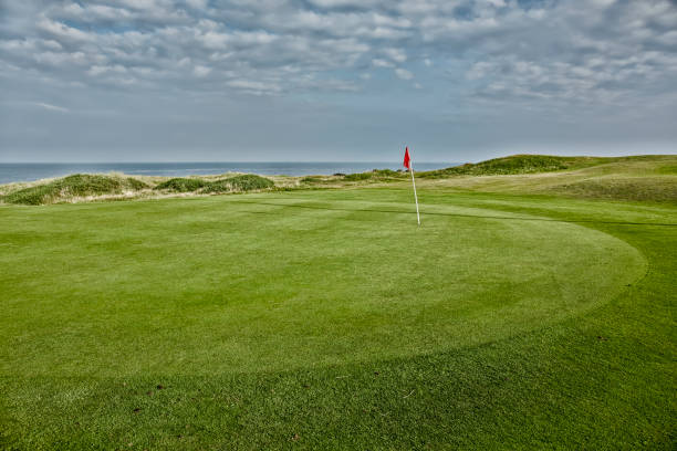 istock Golf courses running along the sea 1003754438