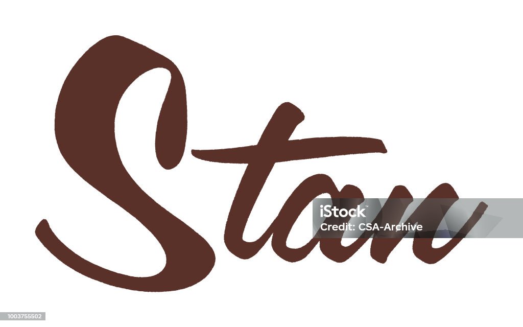 Stan Svg Stan Stock Illustration - Download Image Now - Calligraphy, Color Image ...