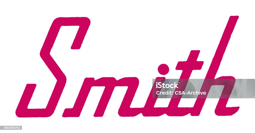 Calligraph Smith Smith Stock Illustration - Download Image Now - Calligraphy, Color ...