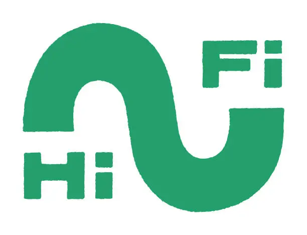 Vector illustration of Hi Fi