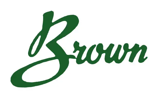 Vector illustration of Brown