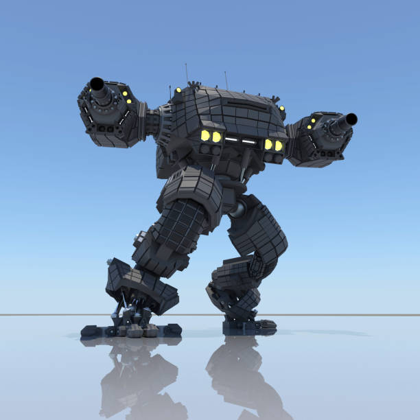 istock Fantasy Futuristic walking Tank. Original idea and modeling author. 3d Render. 1003772108
