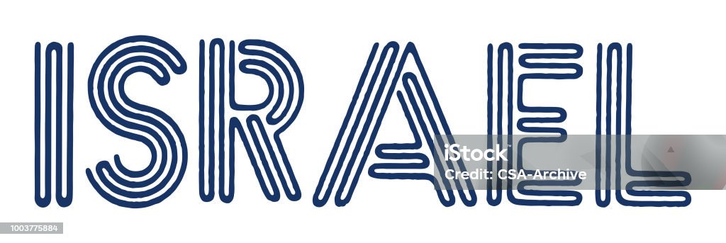 Israel Hand Lettering Israel Stock Illustration - Download Image Now - Color Image, Design ...