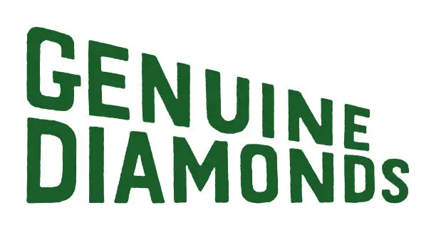 Vector illustration of Genuine Diamonds