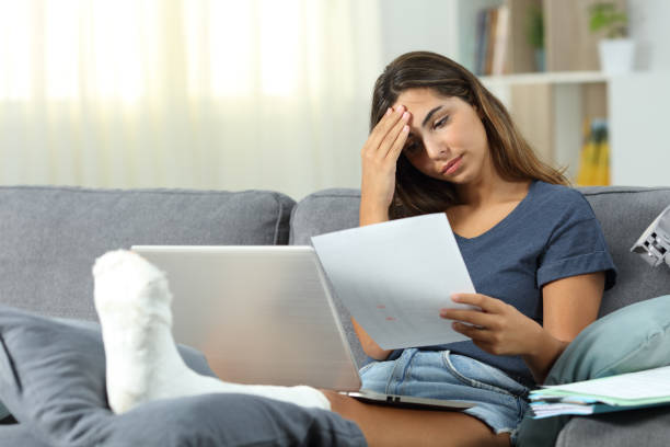 istock Worried disabled self employed working at home 1003787398