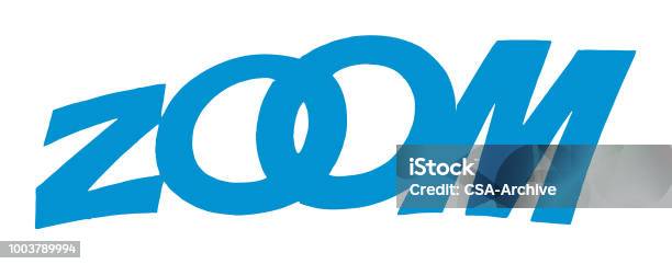 Zoom App Lettering Zoom Stock Illustration - Download Image Now - Color Image, Design ...