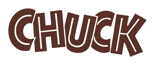 Chuck Lettering Chuck Stock Illustration - Download Image Now - Color Image, Design ...