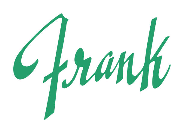 frank jp 雑誌　02&03 Frank Stock Illustration - Download Image Now - Calligraphy, Color
