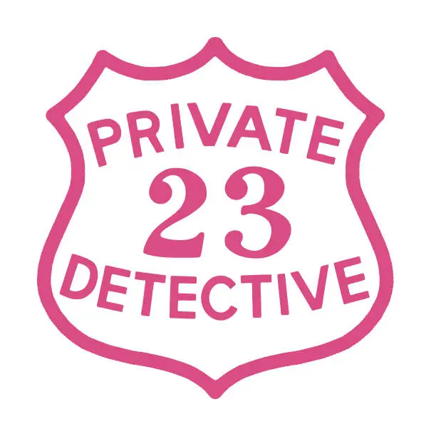 Vector illustration of Private Detective 23