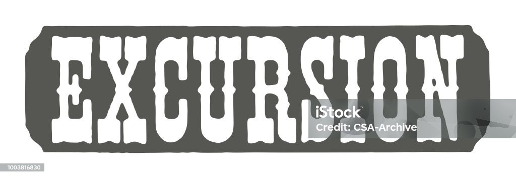 Excursion Lettering Excursion Stock Illustration - Download Image Now - Color Image, Design ...