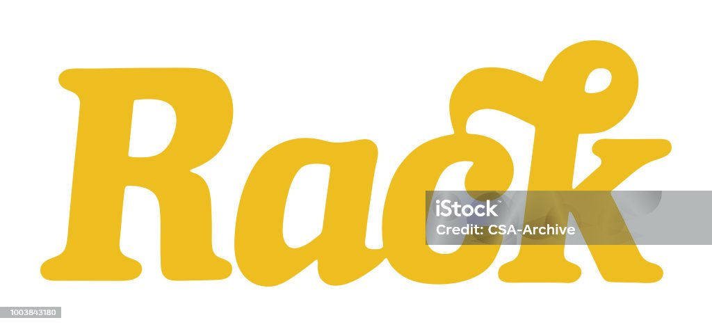White Rack Word Design Rack Stock Illustration - Download Image Now - Color Image, Design ...