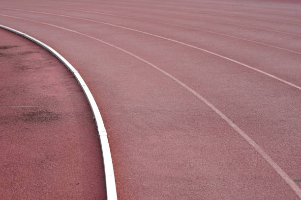 istock Backgrounds Textures line Racetrack White and Red 1003943288