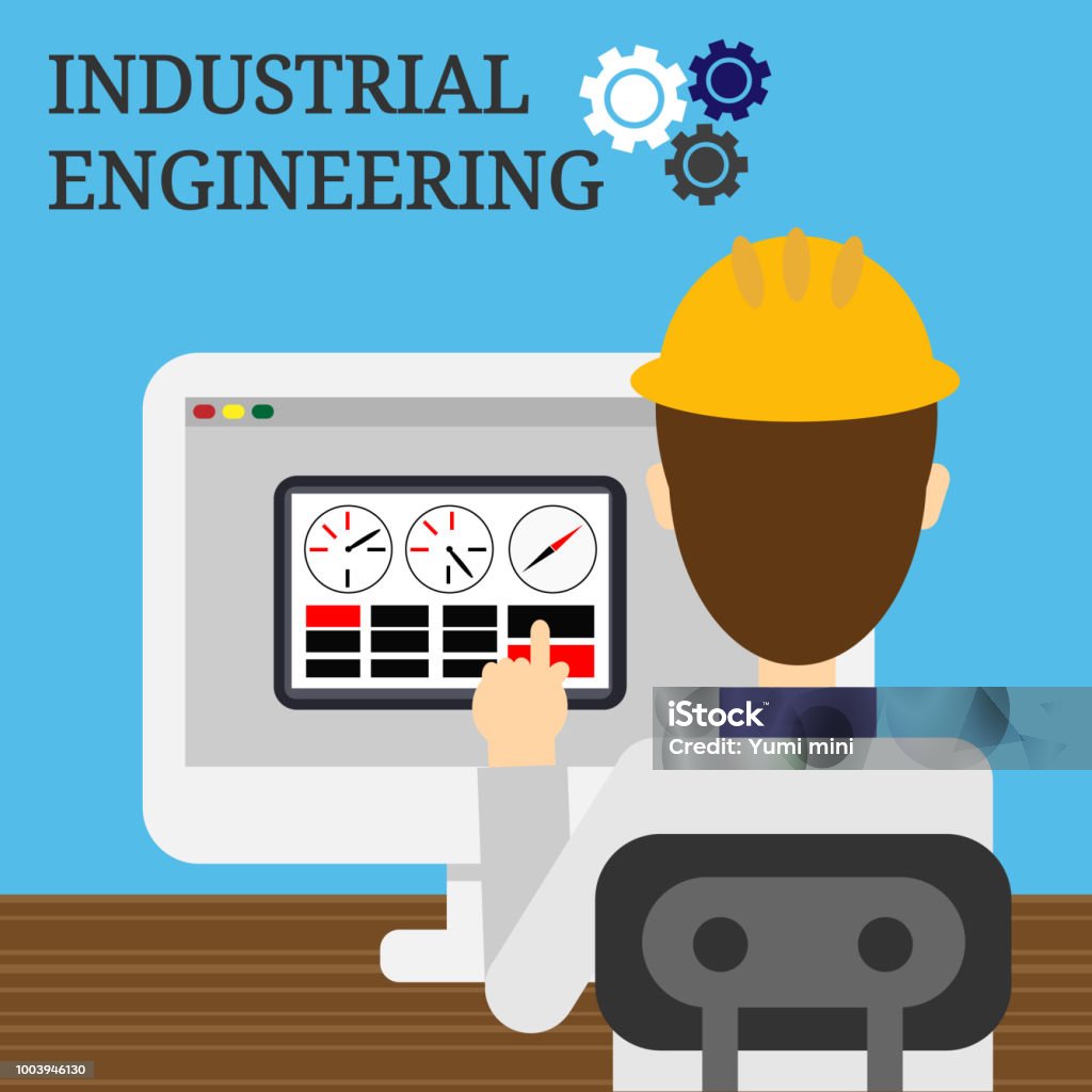 Computer Engineering Text Photo Computer Engineering Flat Illustration Concept Stock Illustration ...