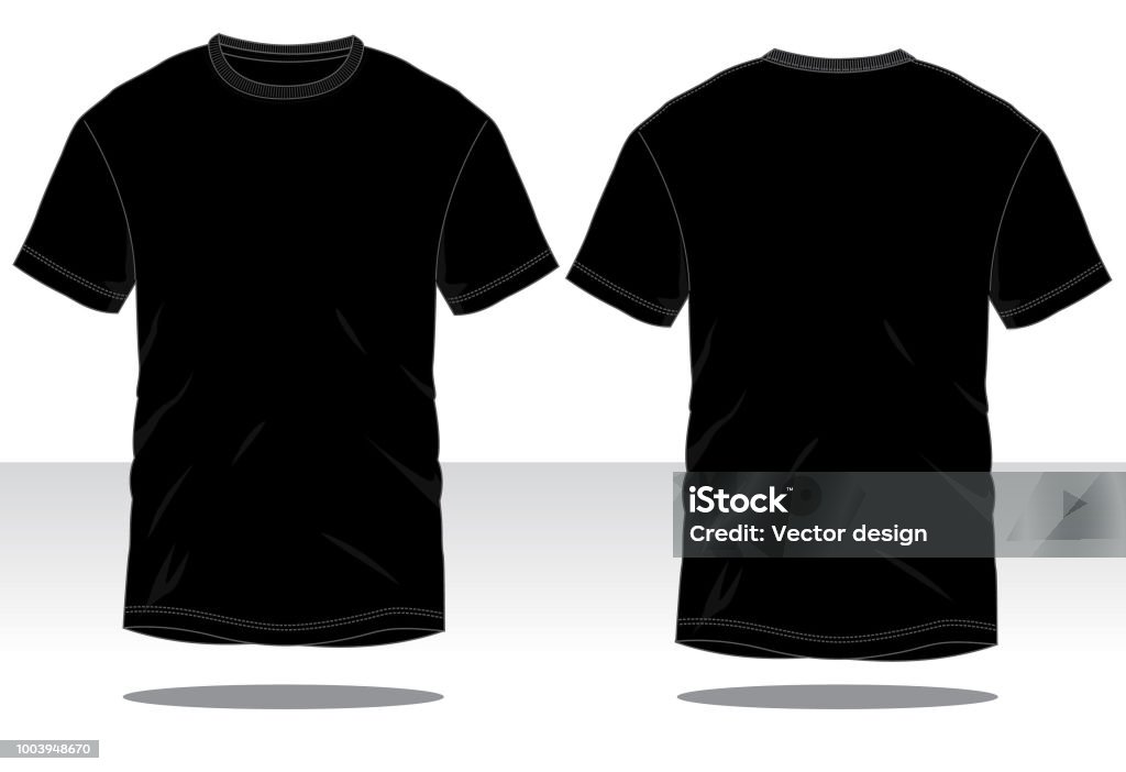 Herren BlackT-Shirt Vektor - Lizenzfrei T-Shirt Vektorgrafik