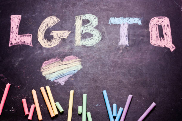 istock word LGBTQ is written with crayons 1003956928